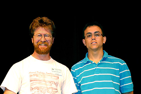 SRMDC'007 - Jonathan Dowell and Eli Valencia were "Squishy Shoes," the 2nd-place-finising duet in the 2007 Southern Regional Dulcimer Ensemble Competition