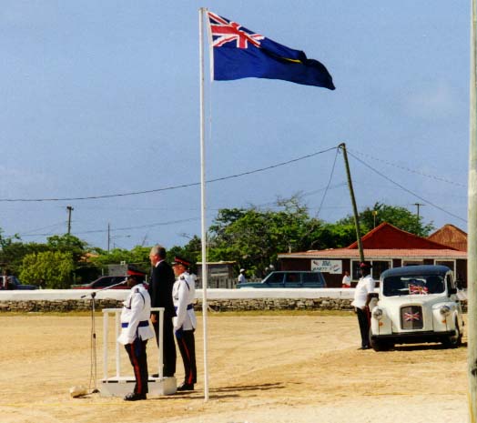 Governor Bourke watches the parade.