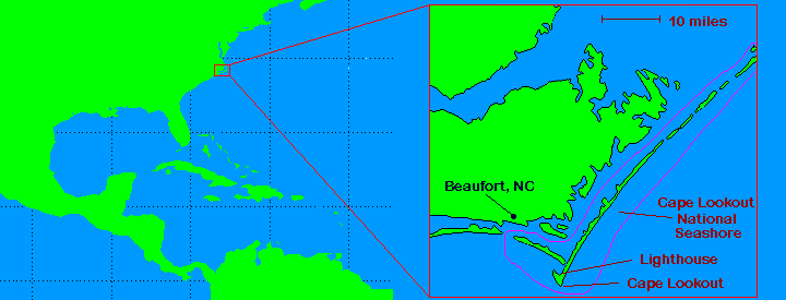 Cape Lookout National Seashore, North Carolina - Location