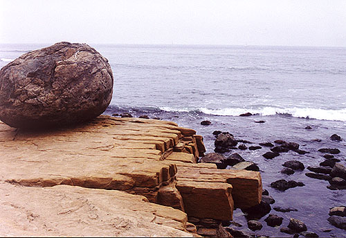 Waves create amazing rock formations.