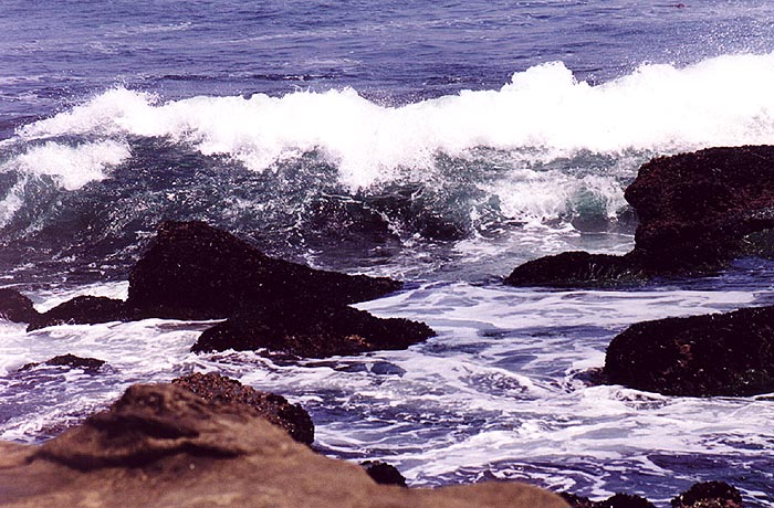 Waves create amazing rock formations.