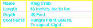 King Crab Info